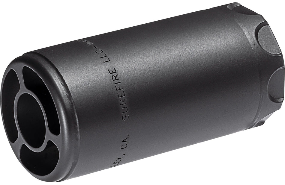 SureFire WARDEN1/2-28-BK 5.56/7.62mm Linear Blast Regulator 1/2x28 Black Cerakote Stainless