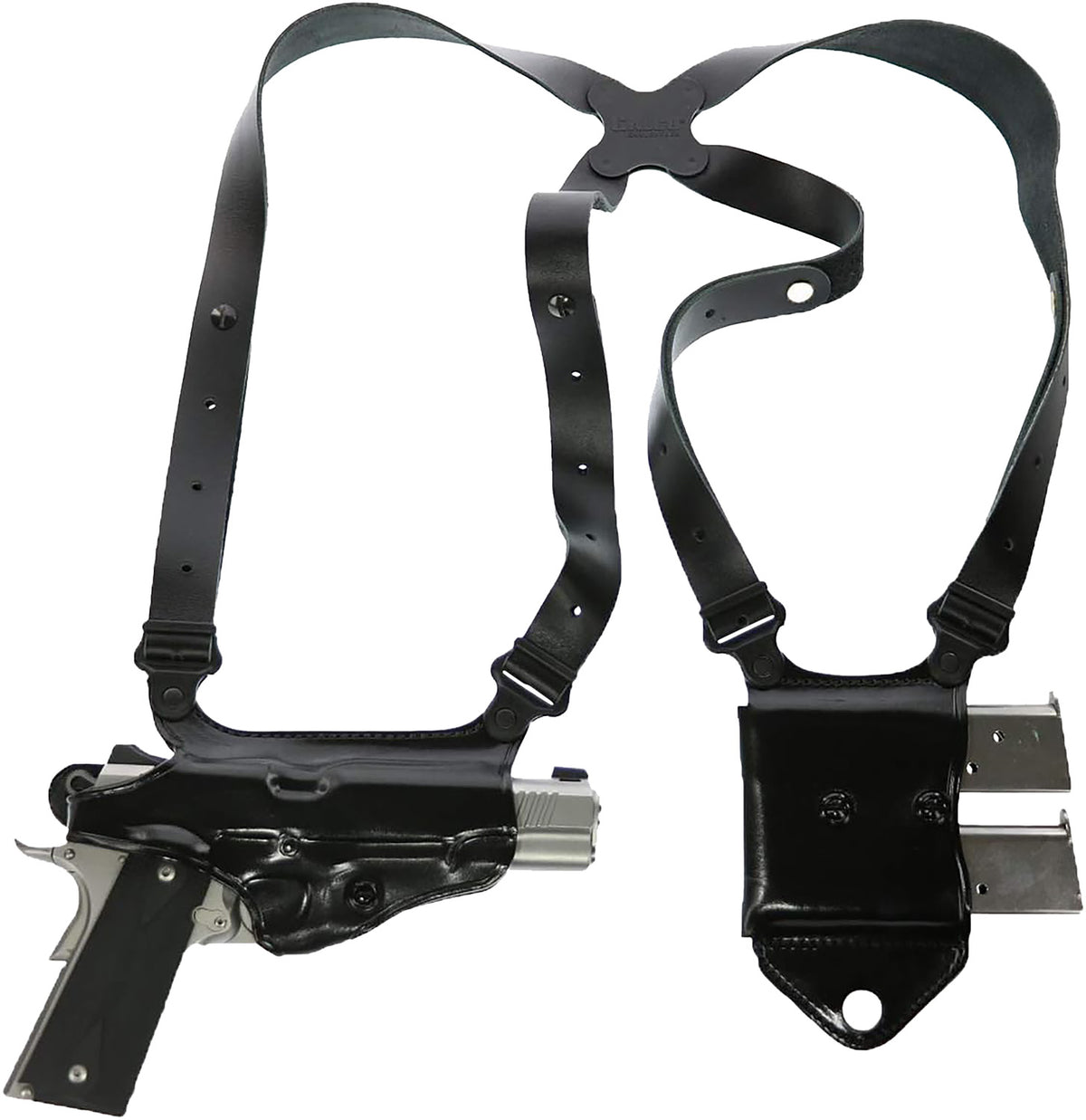 Galco MCII870B Miami Classic II Black Full Grain Leather Shoulder Holster System