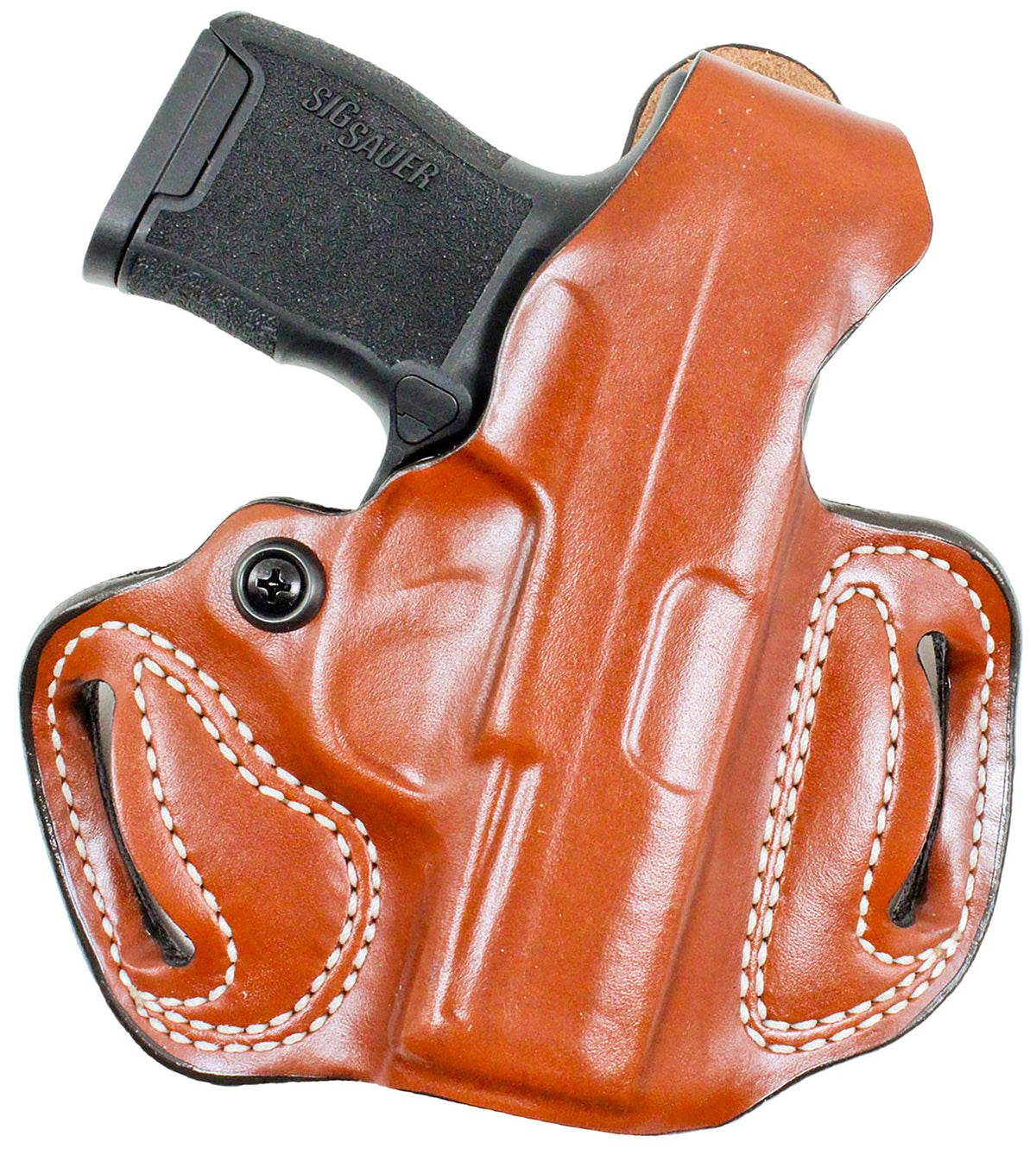 DeSantis Gunhide Mini Slide Thumb Break Tan Leather Belt Holster Rost Martin RM1C Right Hand