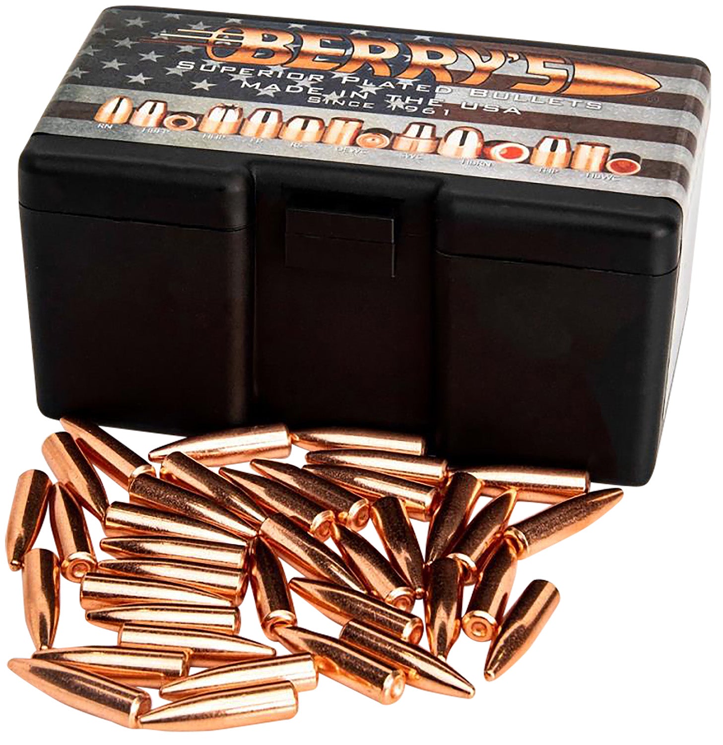 Berry's 02197 .300 Blackout 200gr Spire Point Superior Plated Reloading Bullets 200 Per Box