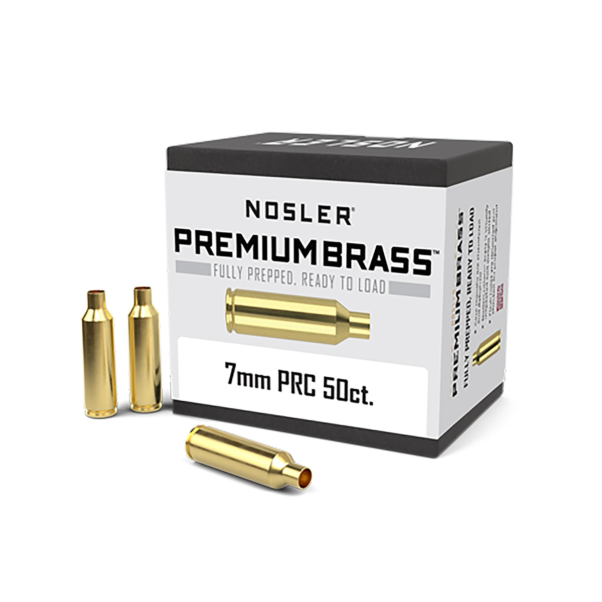 Nosler 7mm PRC Premium Unprimed Rifle Brass Cases 50/Box