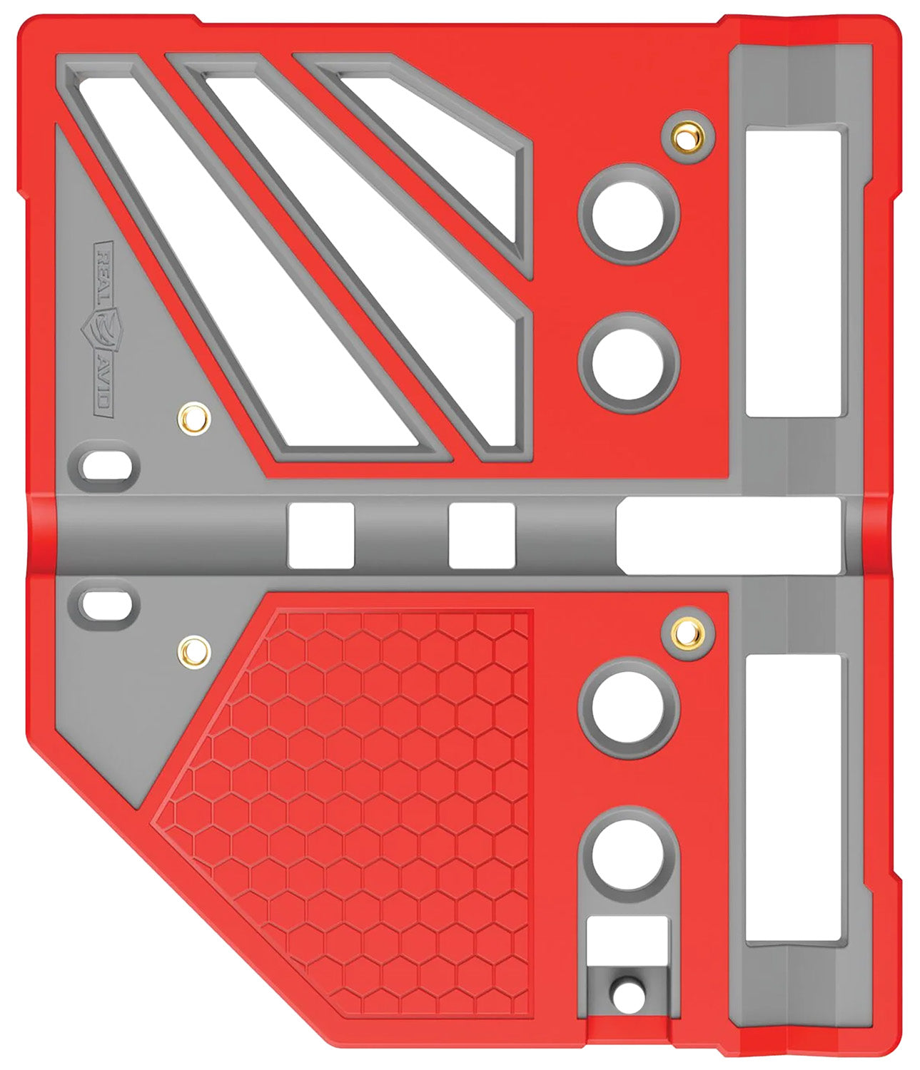 Real Avid Master Bench Block Pro Durable Resin Gray/Red Universal Firearm Disassembly Block