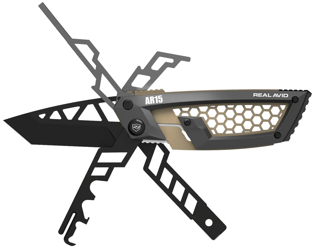 Real Avid Gun Tool Edge AR-15 AVGTEAR 2.60" Tanto Stainless Steel Multi-Tool