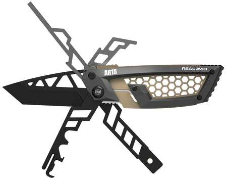 Real Avid Gun Tool Edge AR-15 AVGTEAR 2.60" Tanto Stainless Steel Multi-Tool