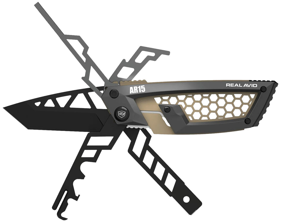 Real Avid Gun Tool Edge AR-15 AVGTEAR 2.60" Tanto Stainless Steel Multi-Tool