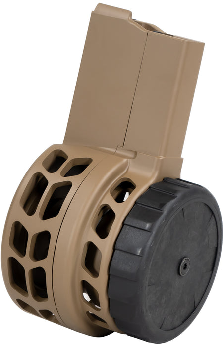Warrior Systems Skeletonized 50rd AR-15 Magazine 5.56x45mm NATO Flat Dark Earth Aluminum