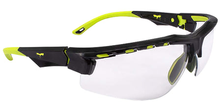 Radians TXE810CS Range Safety Glasses Clear Lens Hi-Vis Frame
