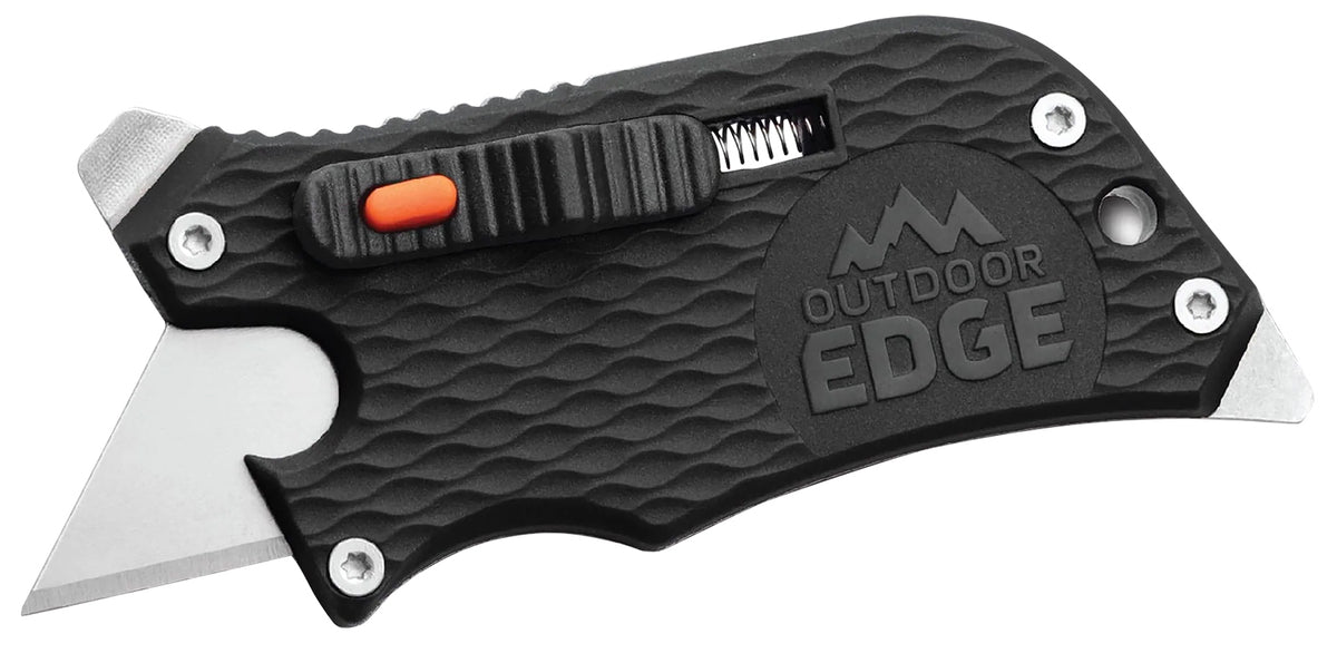 Outdoor Edge SlideWinder SWK30C Black Glass/Nylon Utility Multi-Tool, 3.50" Blade, Bottle Opener