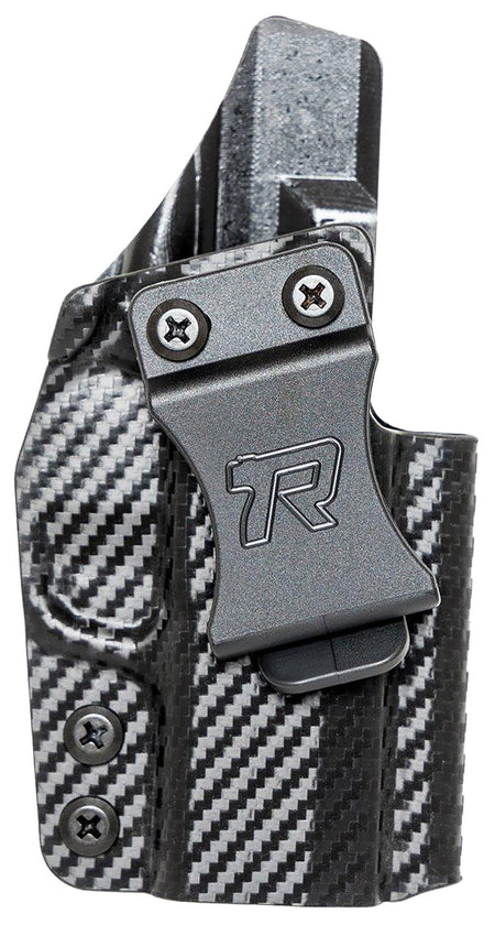 Rounded Gear IWB Kydex Holster Black Right Hand for Sig P365 with Adjustable Belt Clip