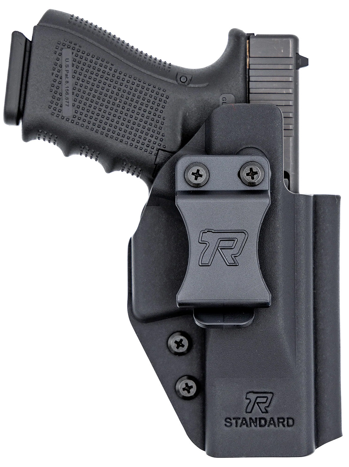 Rounded Gear Universal IWB Kydex Holster Fits Standard Handguns Black Right Hand