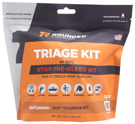 Rounded Gear Range Triage First Aid Kit for Range Bags & Hiking