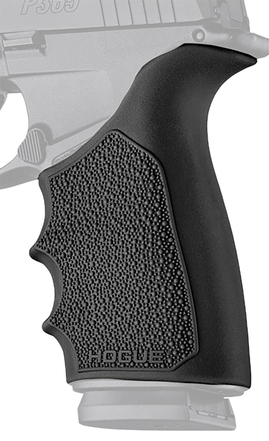 Hogue 18520 Black HandAll Beavertail Grip Sleeve, Textured Thermoplastic Elastomer