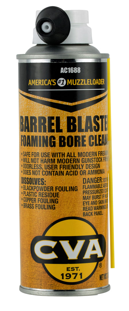 CVA AC1688 Barrel Blaster 8 oz Foam Bore Cleaner Removes Black Powder Fouling