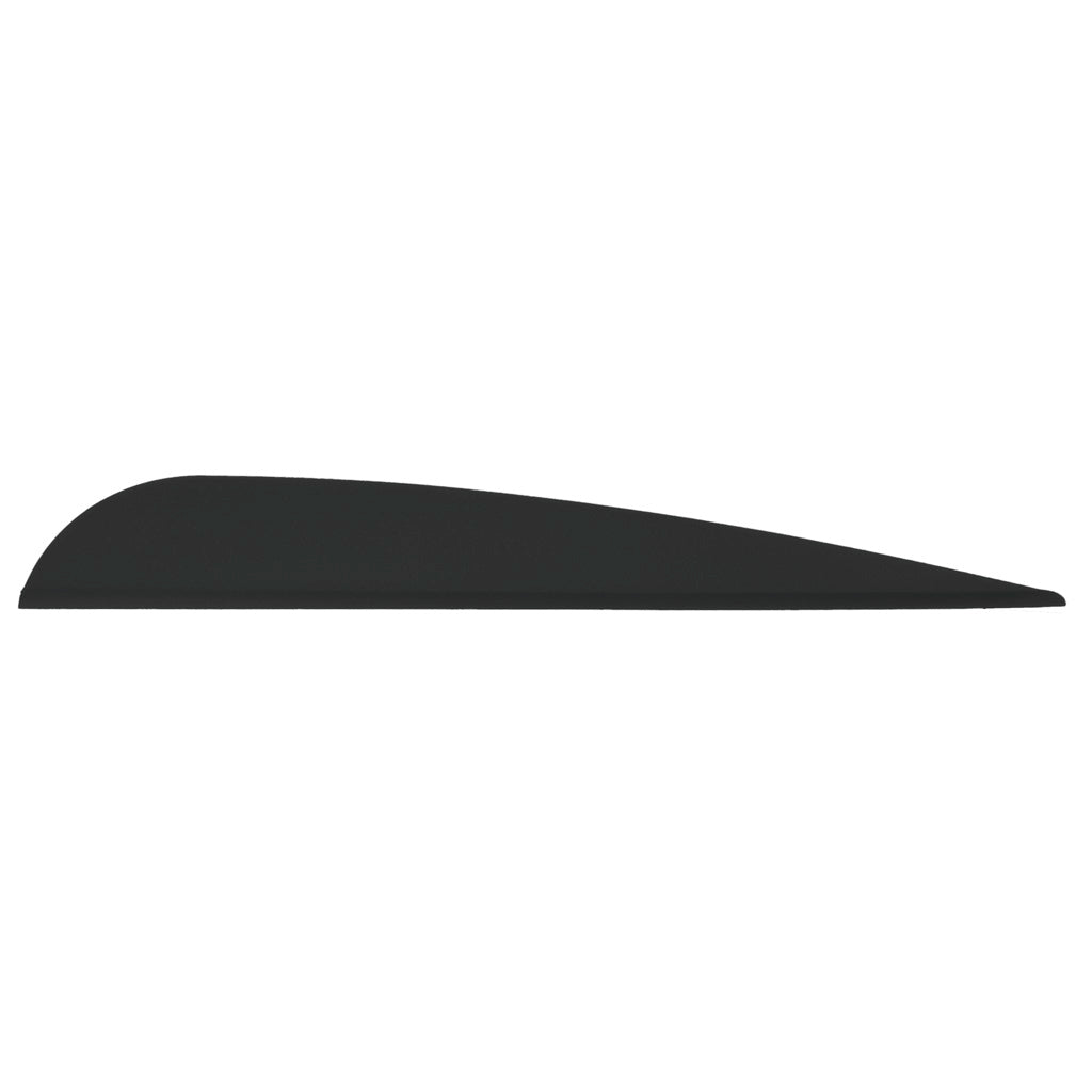 AAE Elite Plastifletch Vanes 3.875 inch Black 100 pk.