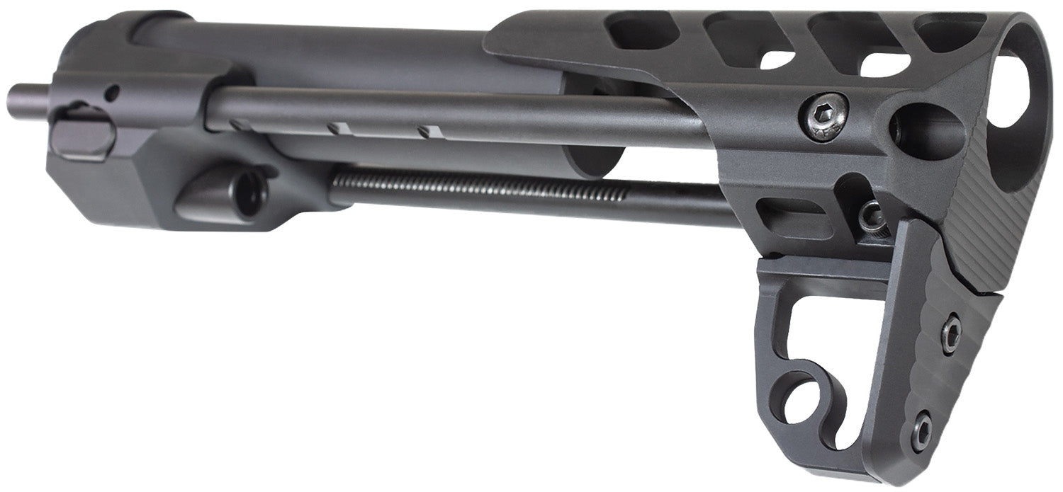 Odin Works OSCQSBLK CQ-S Black Aluminum Compact Rifle Stock for AR-15/M4/5.56/.223