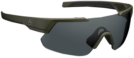 Magpul MAG104413151100 Defiant Eyewear Gray Lens OD Green Polycarbonate Frame