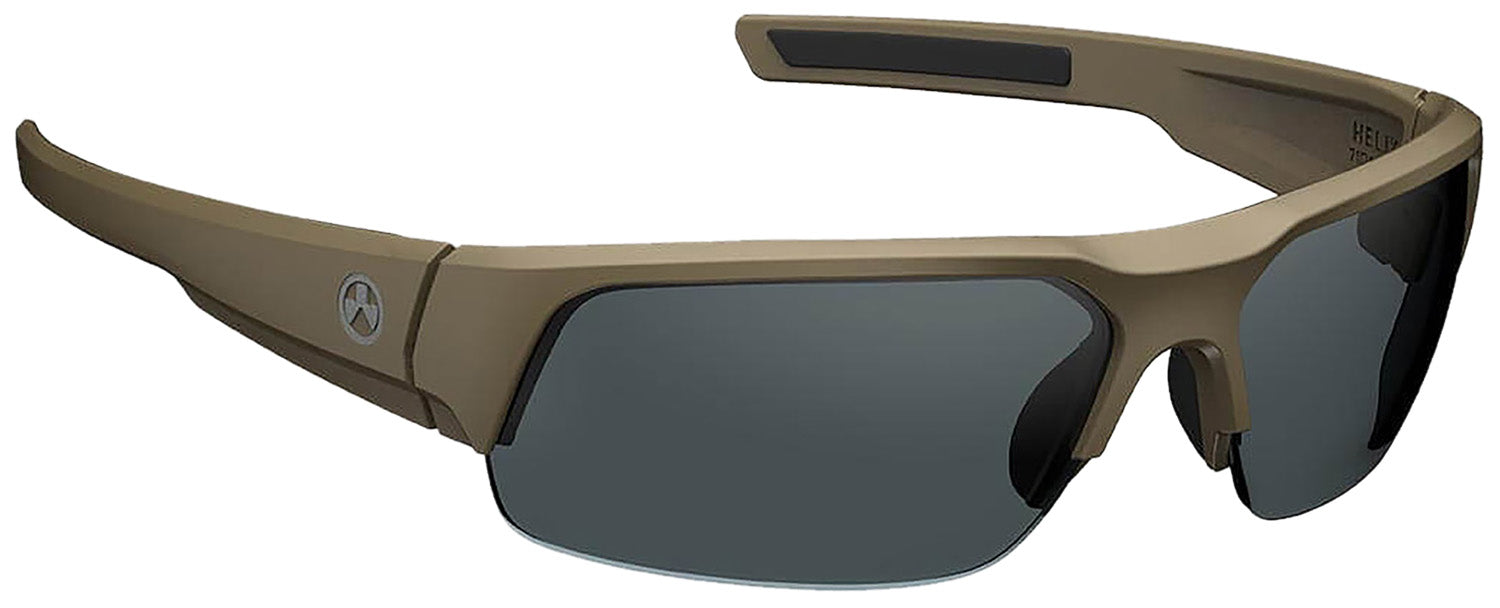 Magpul MAG109712451100 Helix Eyewear Gray Lens Flat Dark Earth TR90NZZ Frame