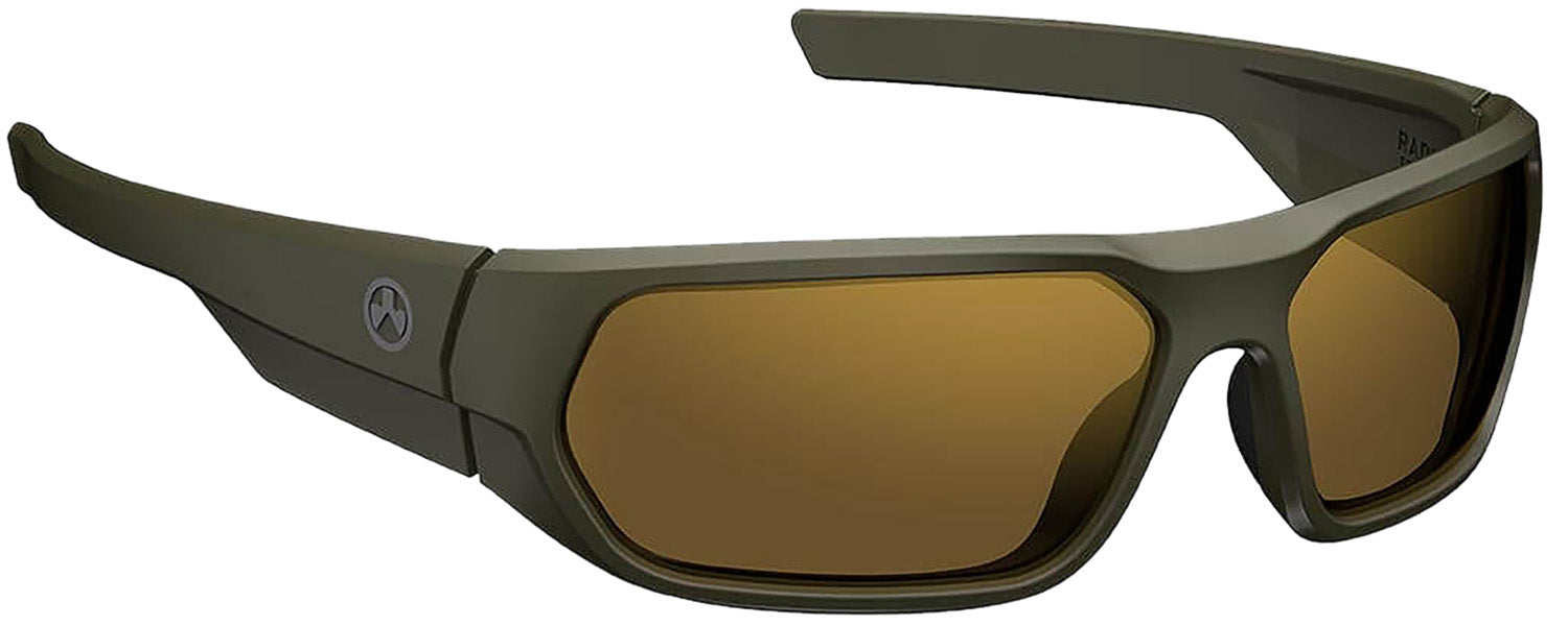 Magpul MAG114513152030 Radius Eyewear Bronze Gold Lens OD Green Polycarbonate Frame