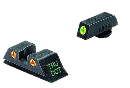 Meprolight USA Tru-Dot 102223301 Night Sight Set Green Tritium Front Orange Rear Glock 10mm/.45 ACP