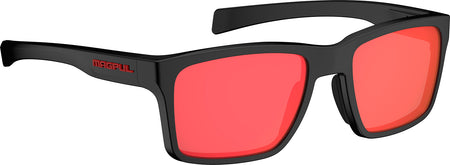 Magpul MAG12770011140 Rider Eyewear Gray Red Lens Black Polycarbonate Frame