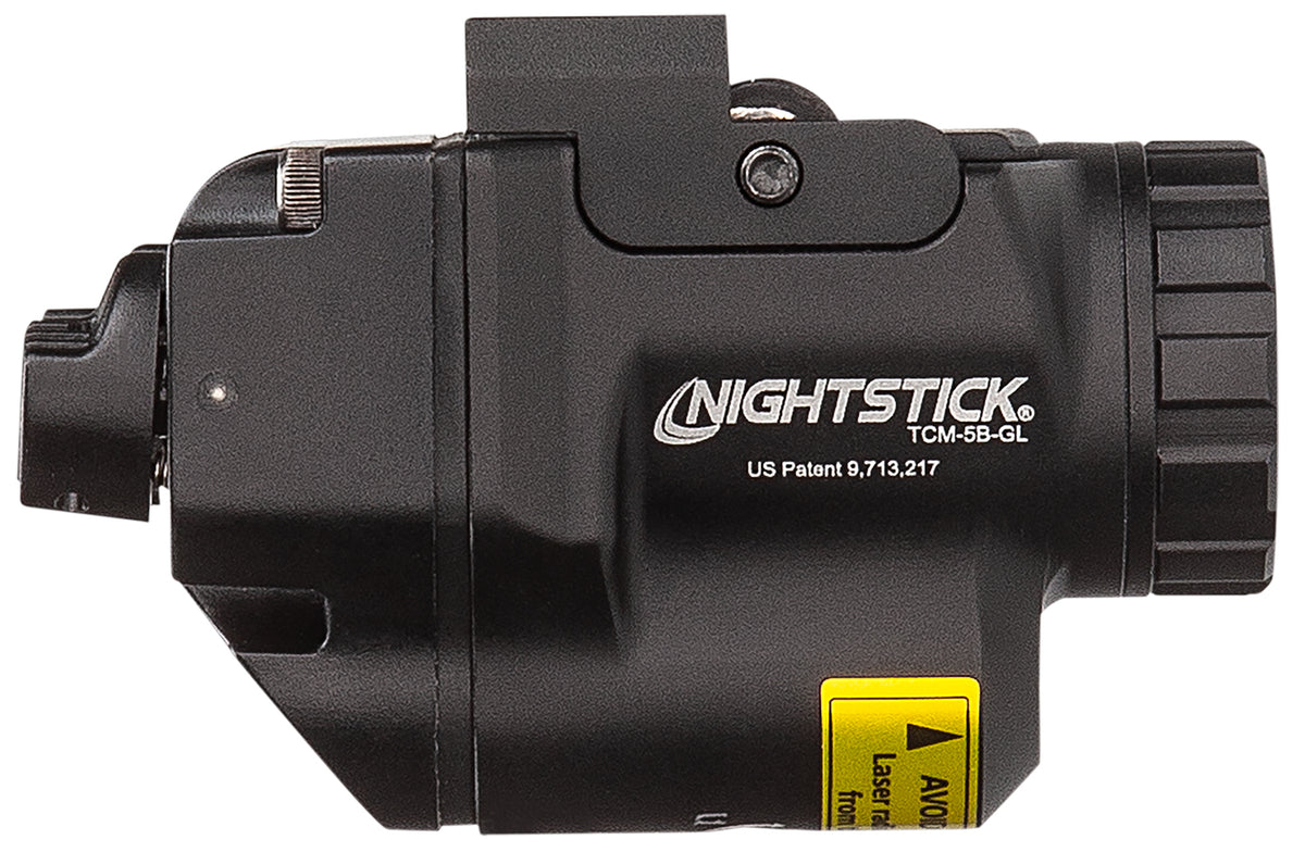 Nightstick TCM5BGL 650 Lumen Subcompact Weapon Light with Daylight-Visible Green Aiming Laser Black Anodized