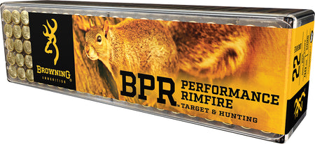 Browning .22 Long Rifle BPR Performance Rimfire 40 grain Lead Hollow Point ammunition