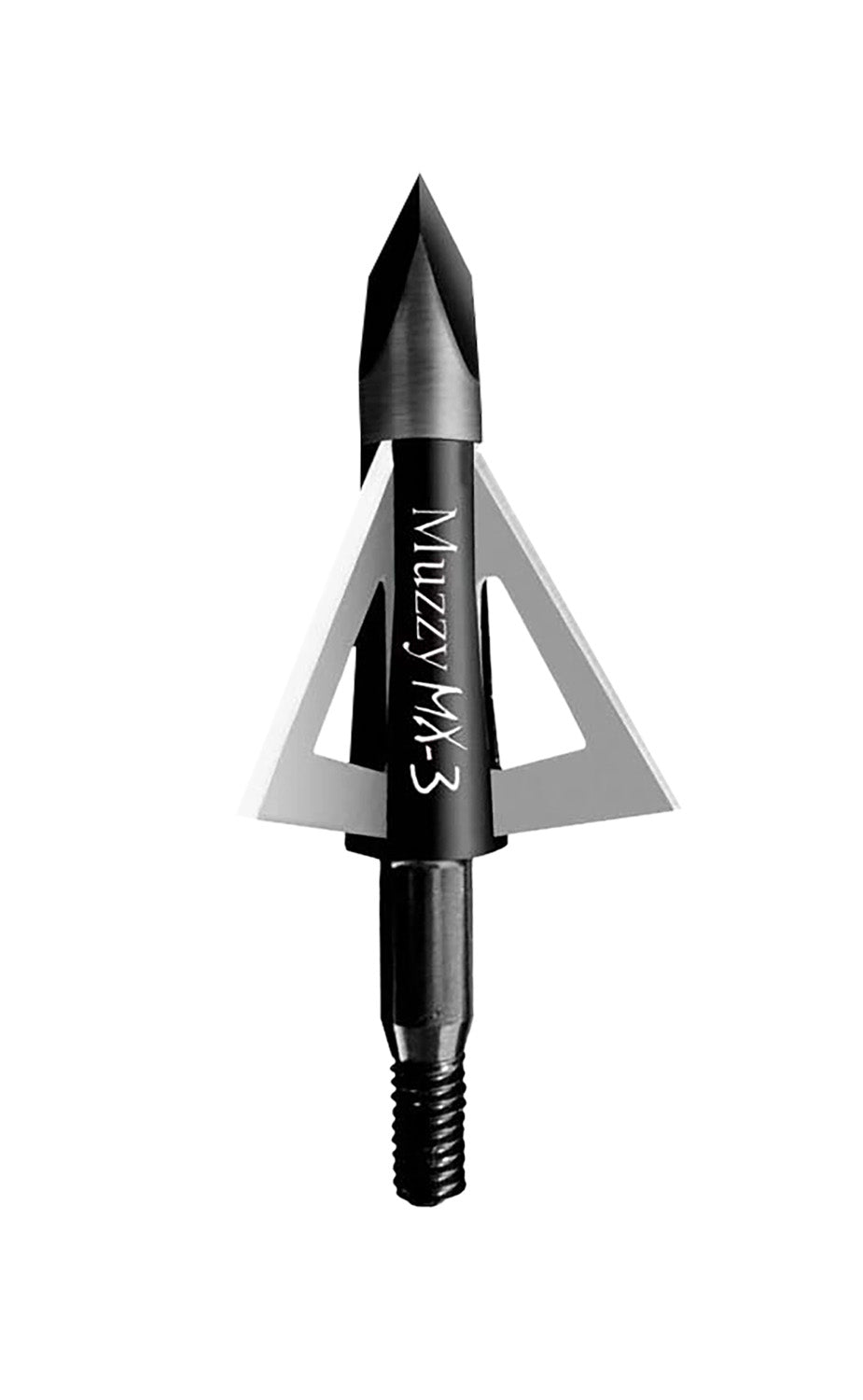 Muzzy 225MX33 MX-3 100gr 3-Blade Trocar Tip Broadhead Aluminum Ferrule 3-Pack