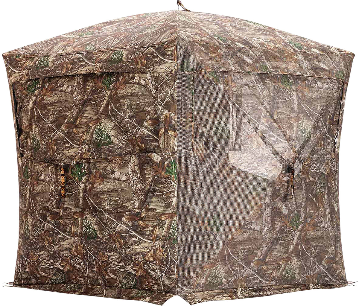 Rhino Blinds RBO521 300D Mossy Oak 5-Hub Rhino 180 Pro Full Door Ground Blind