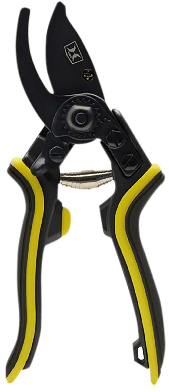 Hawk HWKPRUNER SK5 High Carbon Steel Hand Pruner Black TiN Finish Aluminum Handle with Yellow Rubber Grip