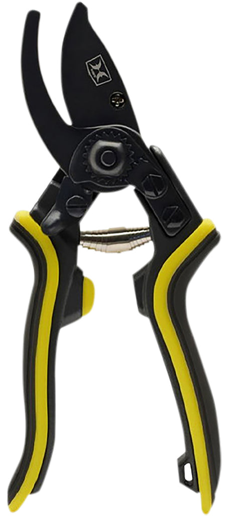 Hawk HWKPRUNER SK5 High Carbon Steel Hand Pruner Black TiN Finish Aluminum Handle with Yellow Rubber Grip