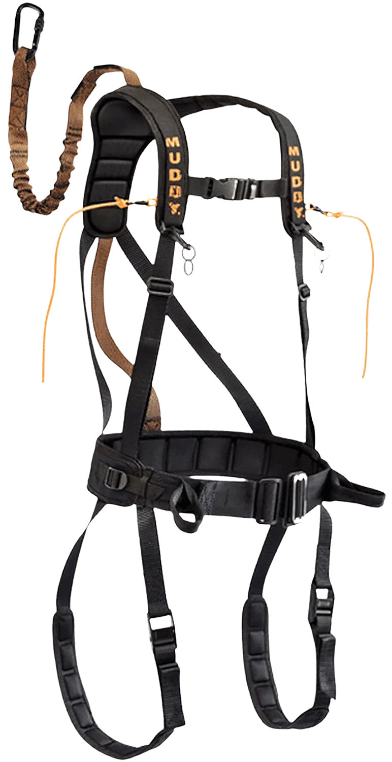 Muddy MUD-MSH400-L The Safeguard Harness with Cam Leg Buckles Nylon Large Black