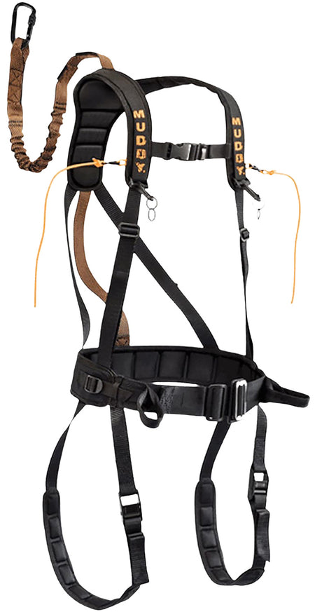 Muddy MUD-MSH400-XL The Safeguard Harness with Cam Leg Buckles Nylon XL Black