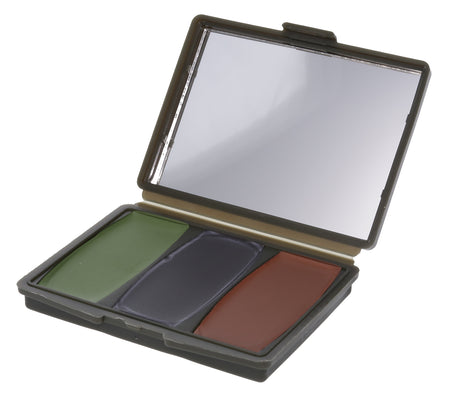 Hunters Specialties Camo-Compac 3 Woodland Hunting Face Makeup Kit Black Brown Green