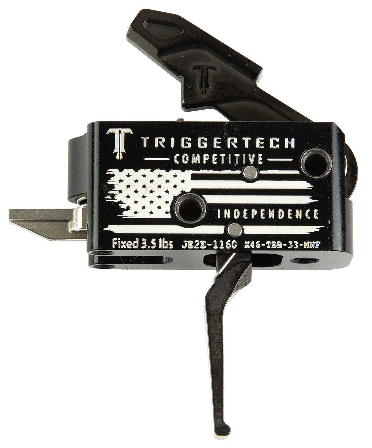TriggerTech AR-15 Independence Competitive Trigger Black White Drop-In