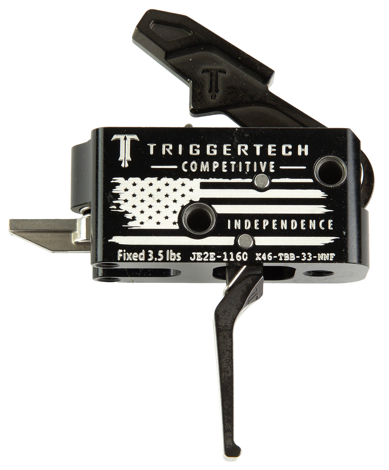 TriggerTech AR-15 Independence Competitive Trigger Black White Drop-In