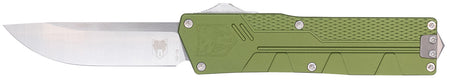 CobraTec Paragon Edge Automatic OTF Knife Satin VG-10 SS Blade OD Green Textured Handle Window Breaker