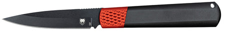 CobraTec Gideon Hidden Release OTF 3" Black D2 Steel Blade, 4.25" Black/Red Aluminum Frag Handle