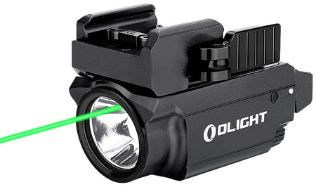 Olight OBALDRMINIBK1 Baldr Mini Black 100/600 Lumen LED Weapon Light with Green Laser Sight