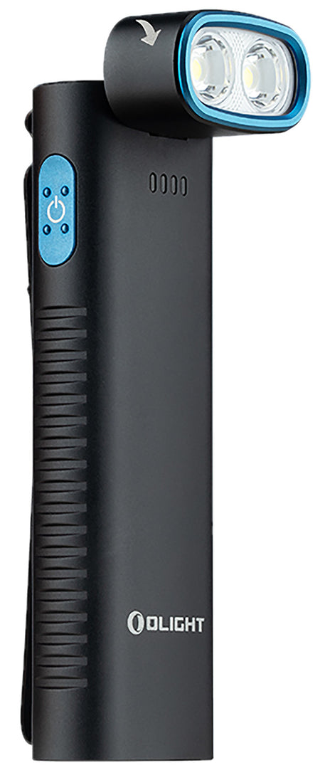 Olight ARKFLEXBK Arkflex Black Anodized 1.5/15/60/100/400/1,000 Lumens Adjustable Flashlight
