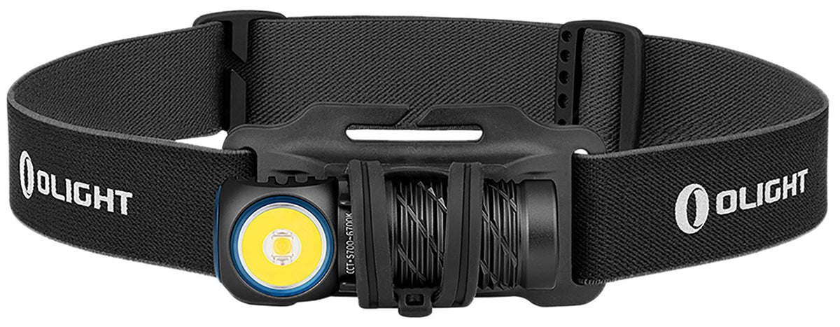 Olight Perun 2 Mini Black Anodized 1,100 Lumens EDC Headlamp White and Red LED
