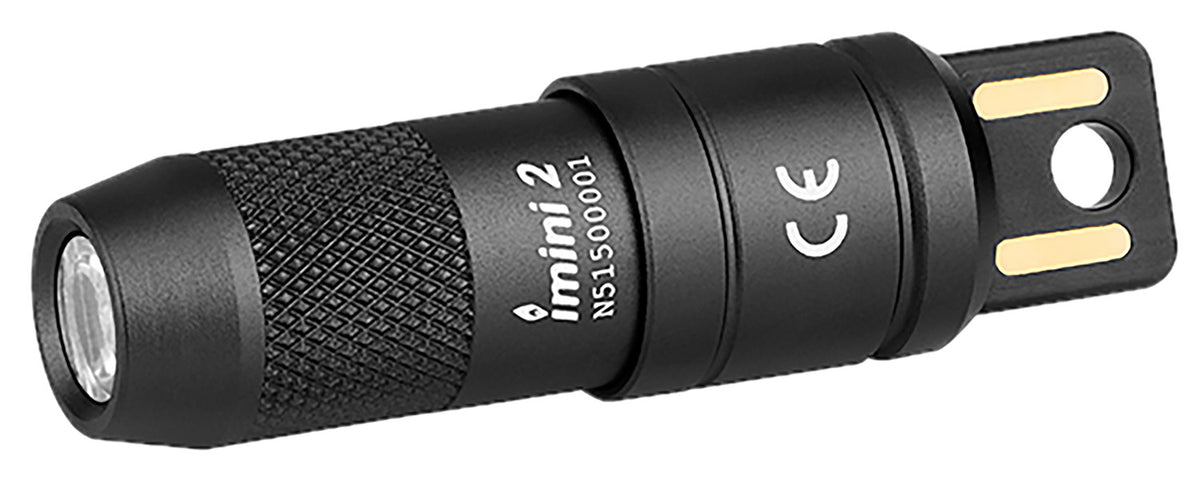 Olight imini 2 Black Anodized 50 Lumens White LED Ultra-Compact EDC Flashlight