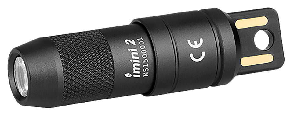 Olight imini 2 Black Anodized 50 Lumens White LED Ultra-Compact EDC Flashlight