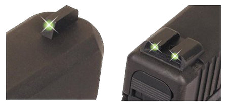TruGlo TG231S1 Tritium Glow Green Night Sight Set Front/Rear Pistol Sights