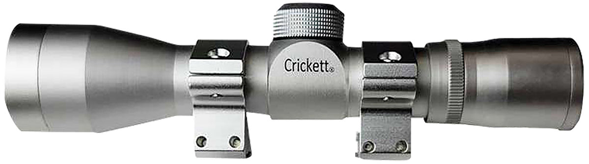 Crickett KSA054S 4x32mm Silver Compact Scope with Rings Included