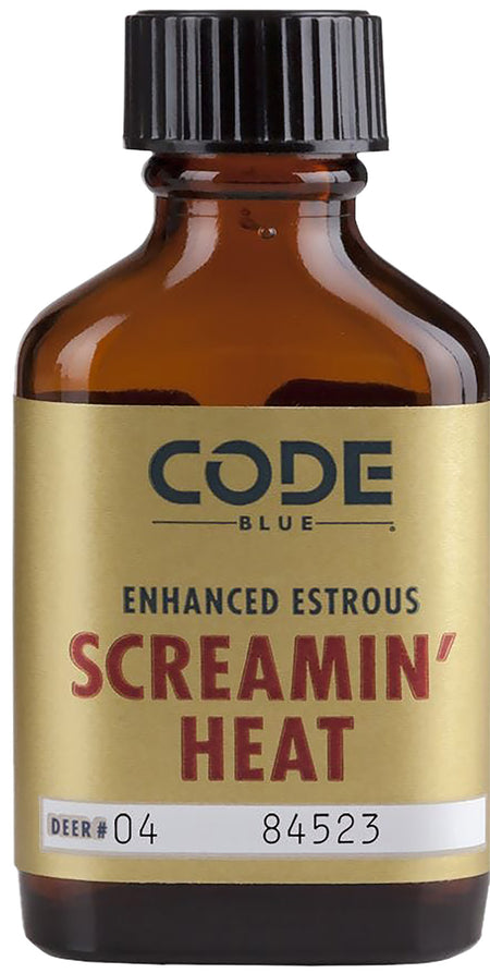 Code Blue OA1226 Screamin Heat 1 oz Liquid Doe Estrous Scent for Deer Hunting