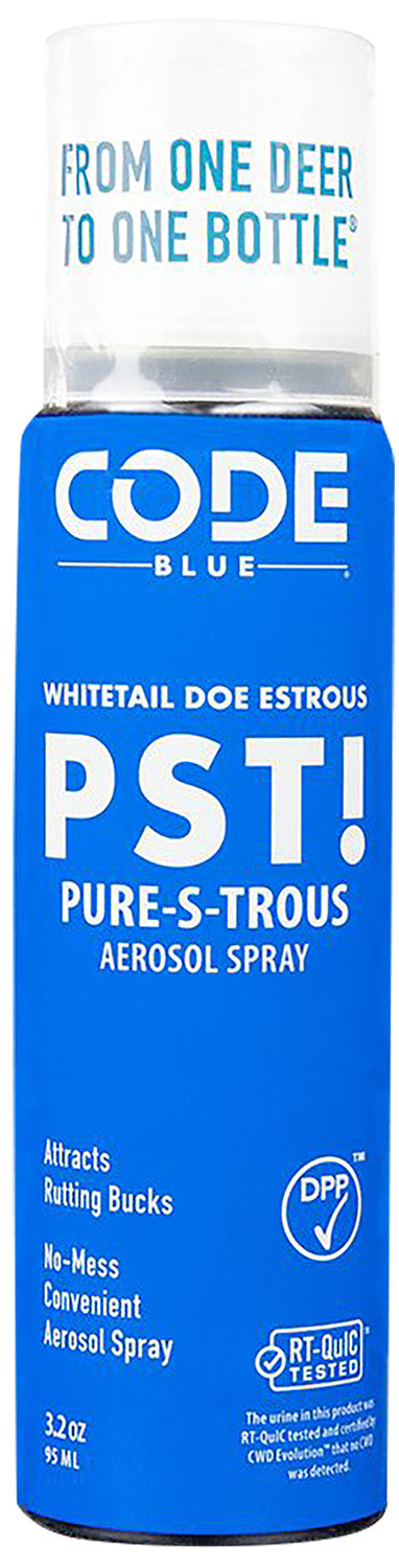 Code Blue OA1433 Pure-S-Trous 3.20oz Aerosol Doe Estrous Hunting Scent Attractant