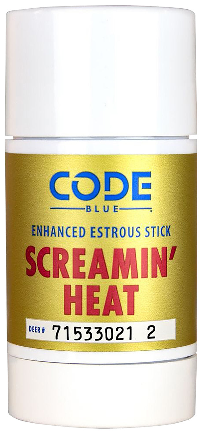 Code Blue OA1418 Screamin Heat Doe Urine Scent Wax Stick 2.60 oz Deer Attractant