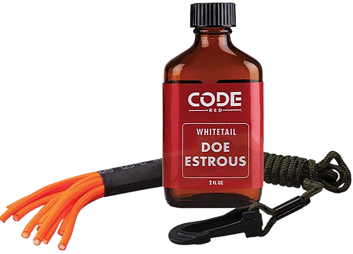 Code Blue OA1333 Code Red Doe Estrous 2 fl oz Liquid Hunting Scent Drag Combo