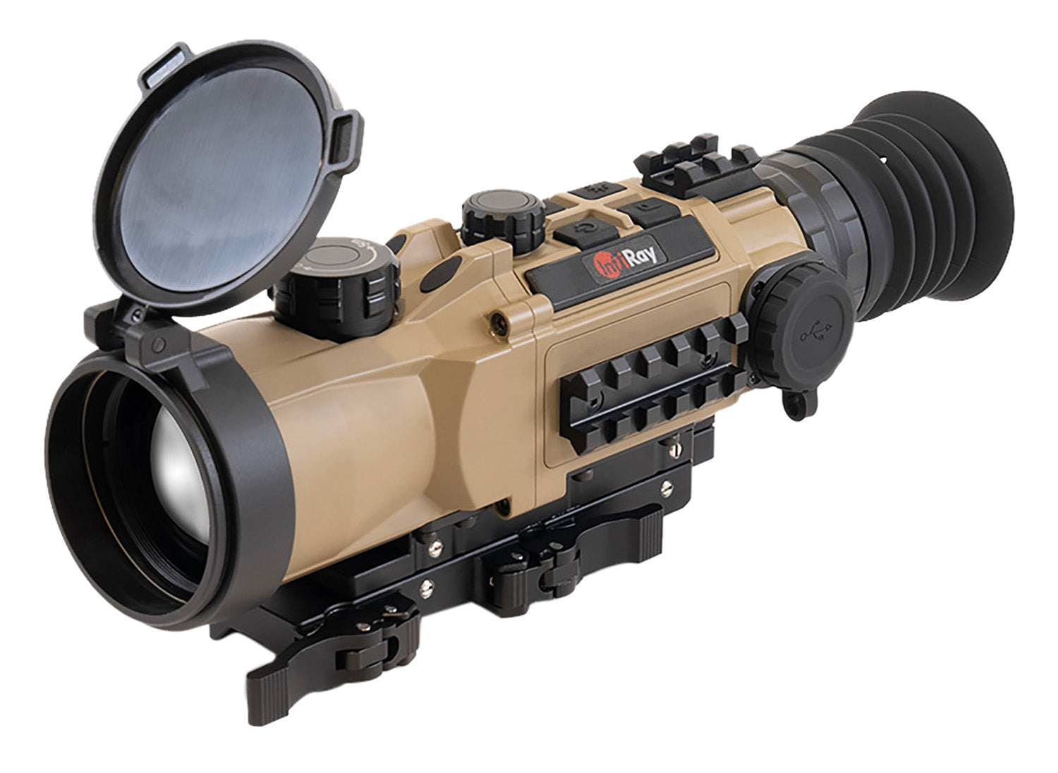 InfiRay Outdoor RICO Hybrid Thermal Clip-On Sight 3x 50mm Black FDE 384x288