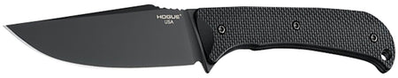 Hogue Extrak XL 3.90" Fixed Clip Point Plain Blade, CPM M4 Tool Steel Black Cerakote, Black G10 Handle & ULTICLIP Sheath